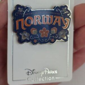 Disney Parks Epcot Norway Floral Pin New A6S6B4B1